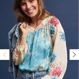 Anthropologie Enchanted Peasant Top.